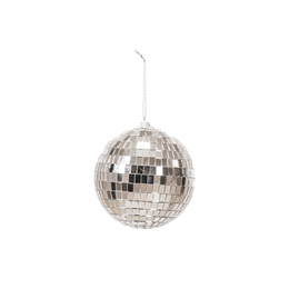 Christmas Decoration - Christmas Hanger - Discoball - Foam - Silver - 8x8x8cm