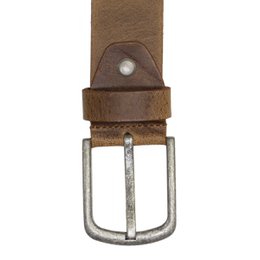 Herrengürtel Braunes italienisches Leder - 3,5 cm breit Casual Leder Damengürtel oder Herrengürtel