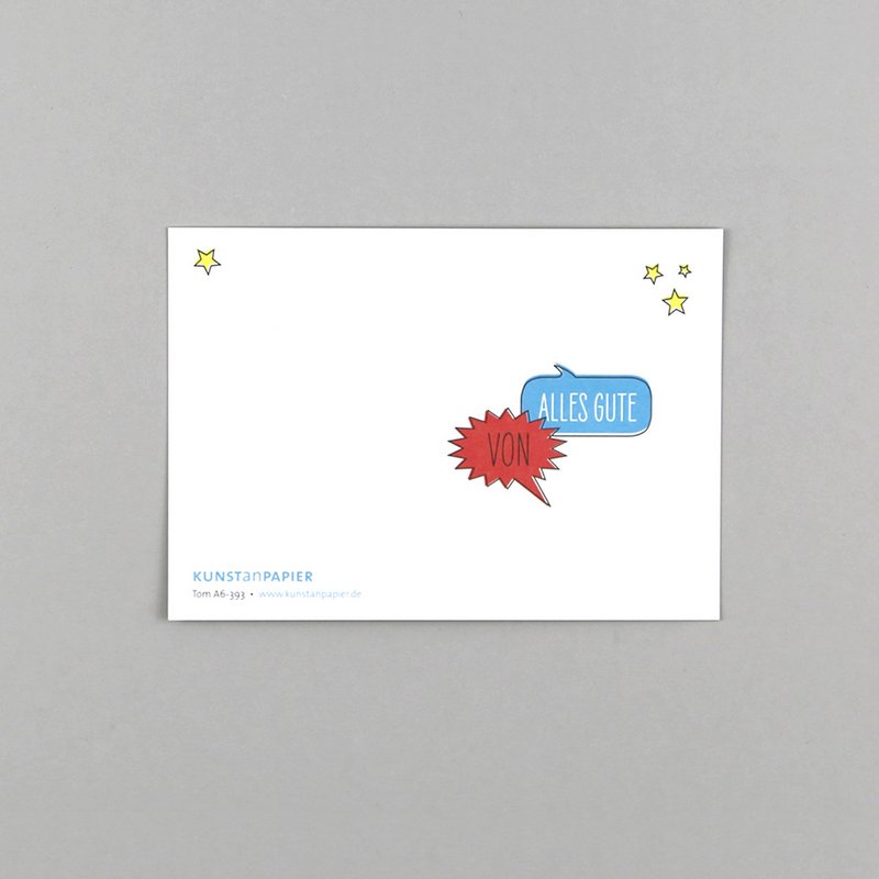 Postkarte Comic Tom