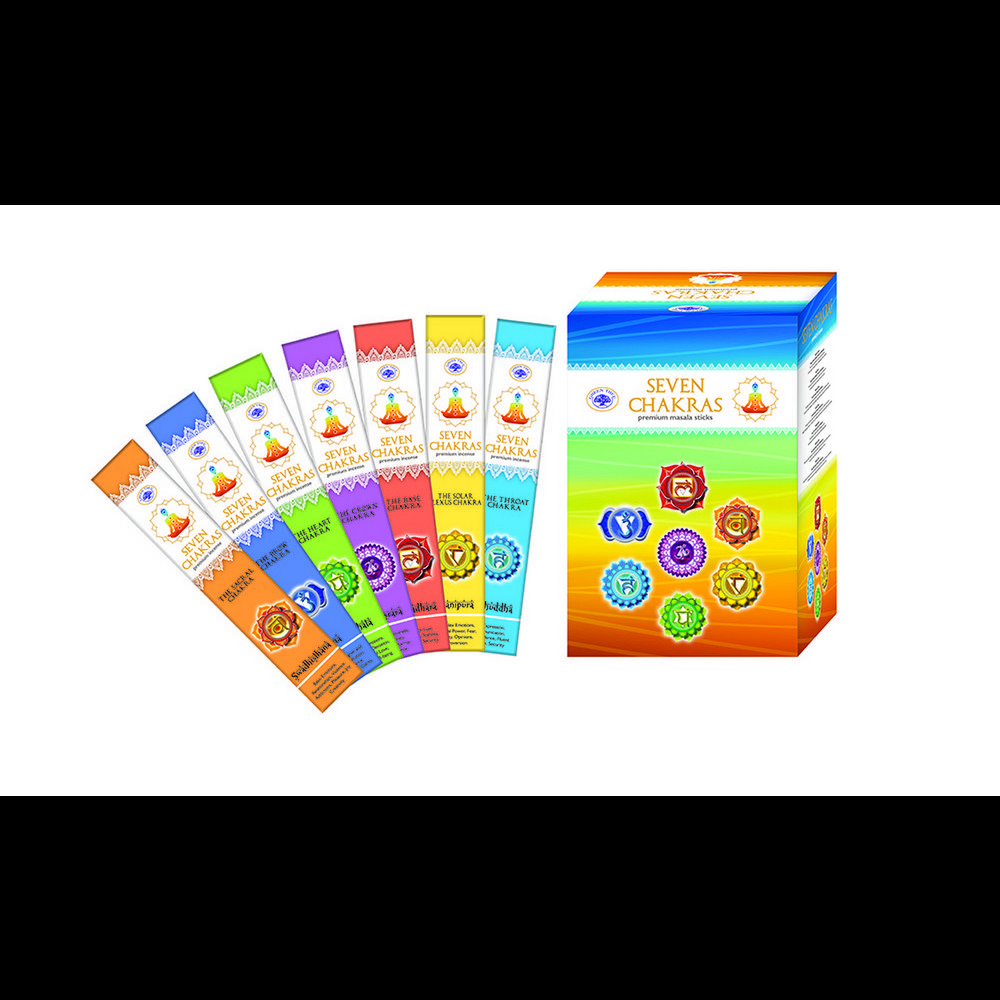 Green Tree 7 Chakras Incense Pouches (35 Pieces)