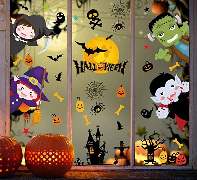 halloween vinduesmærkat