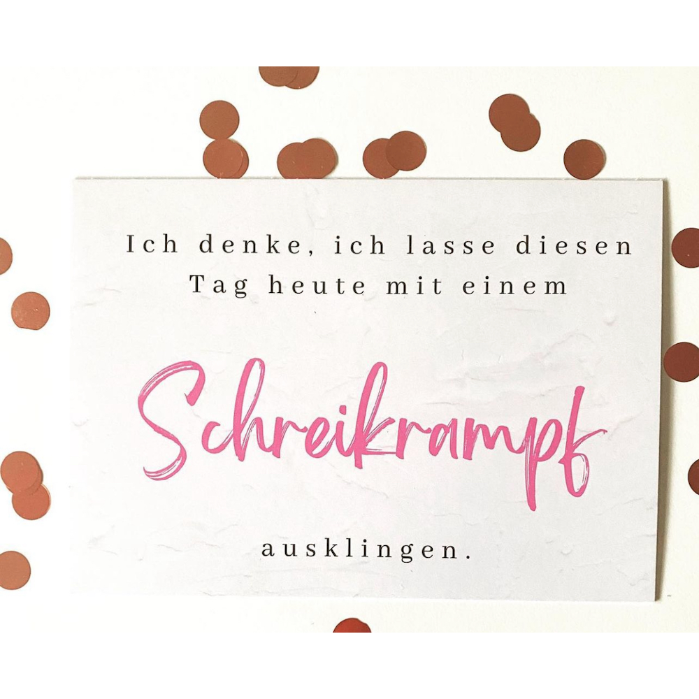 Postkarte "Schreikrampf"