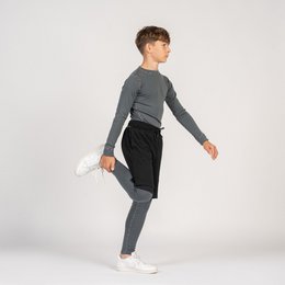 Merino 250-set met lange mouwen voor kinderen Perfect Grey