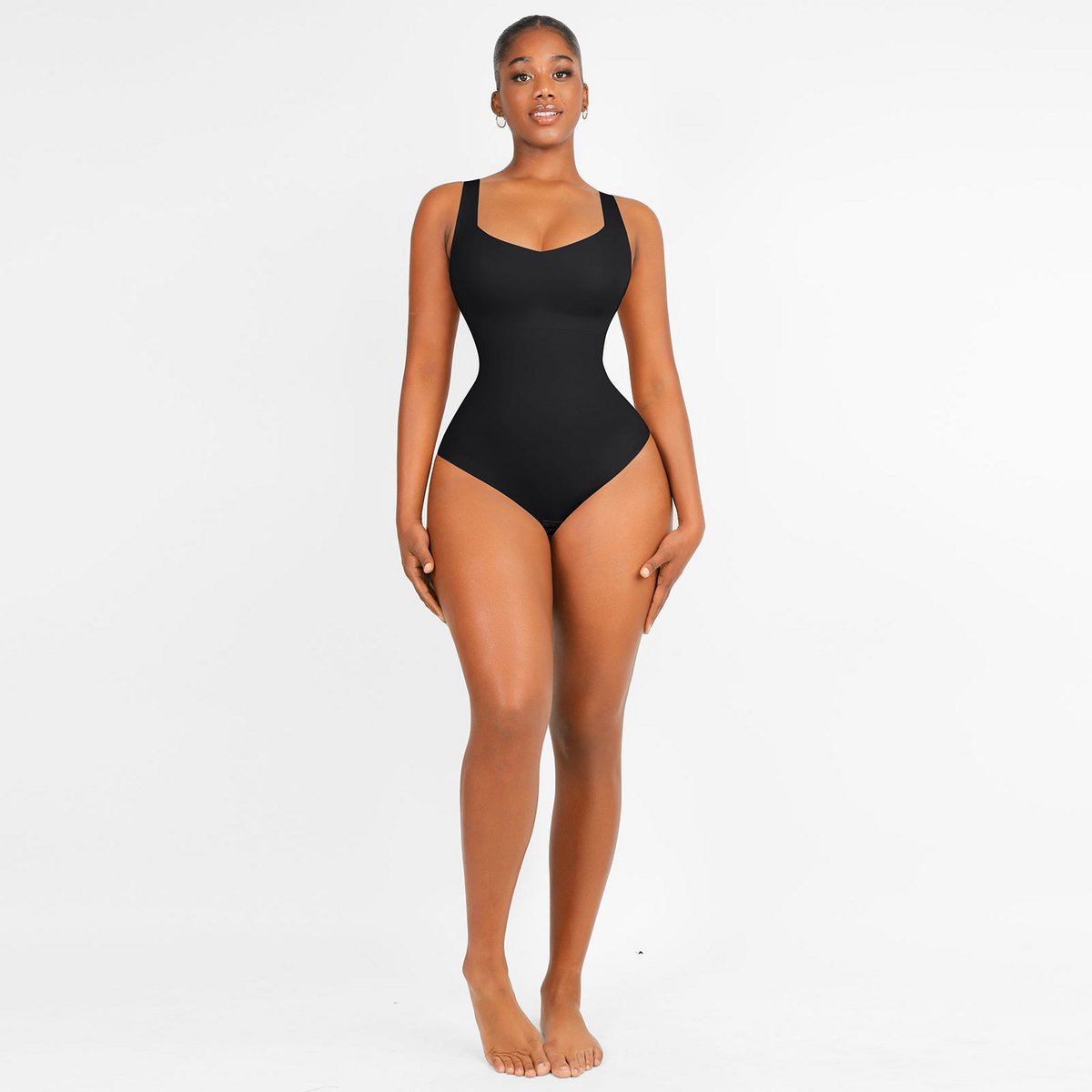 Sømløs Bodysuit Shapewear - Sort