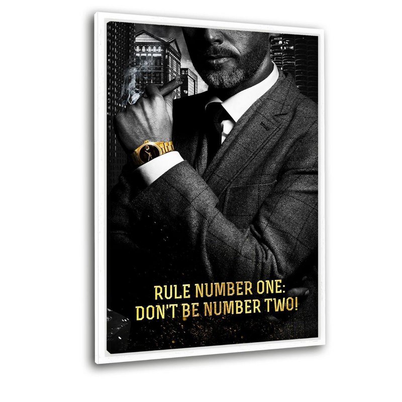 DON'T BE NUMBER TWO! - Alu-Dibond-Bild