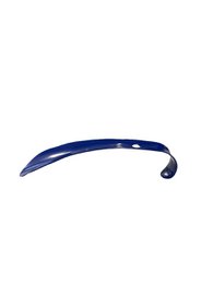  A 16cm metal shoehorn in a sleek navy blue color. Designed for easy shoe removal and insertion, this durable shoehorn is a practical accessory for any shoe collection.