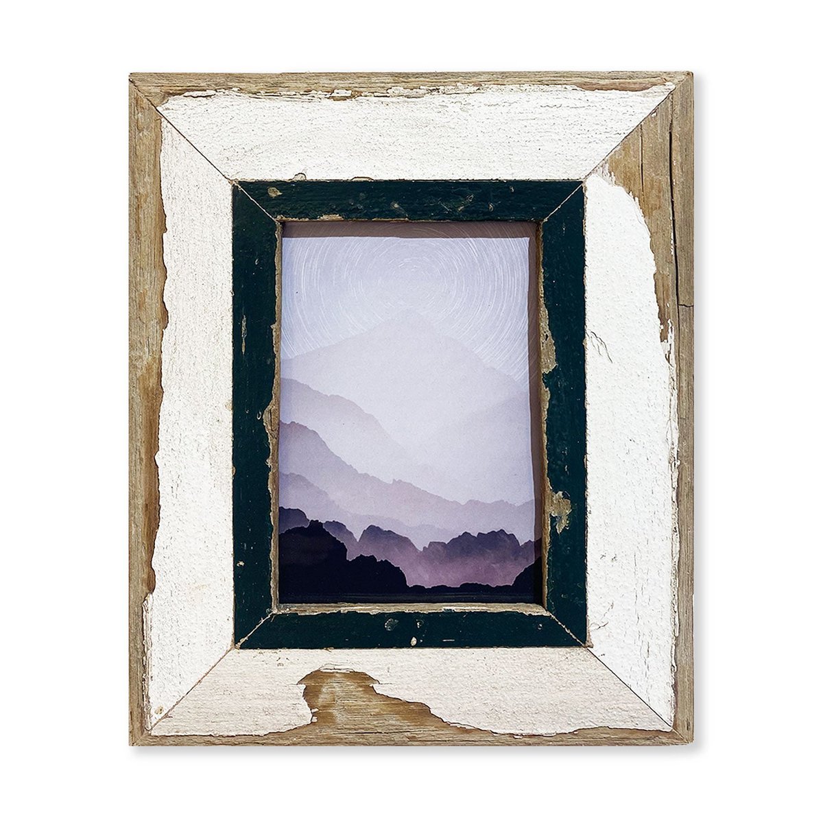 Violette - Composition of 3 reclaimed wood frames