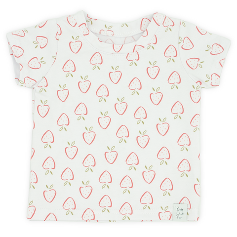 Shirt | Strawberry | Wit