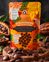 Organic Keto Chocolate Drops 56% | without added sugar I 300g