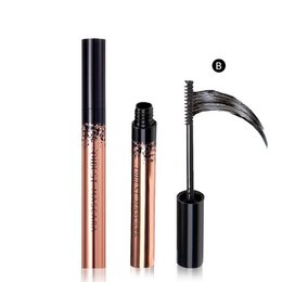 Máscara de pestañas QIBEST negra, máscara de pestañas 4D, pestañas sedosas, alargamiento de pestañas, maquillaje, máscara resistente al agua, cosméticos para ojos con volumen