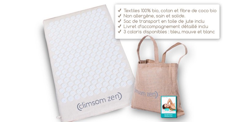 Akupressurmatte, 100 % Bio-Textilien CLIMSOM Zen