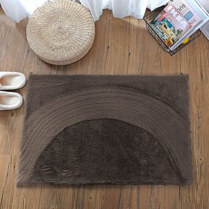 Superweiche, rutschfeste, waschbare Badematte aus Kaninchenfell, 40 x 60 cm | Badezimmer-Schlafzimmer-Fußmatte