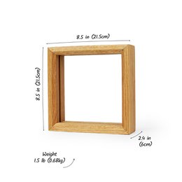 Håndlavet egramme til vinylvisning, vægmontering eller hyldebrug, minimalistisk musikrumindretning