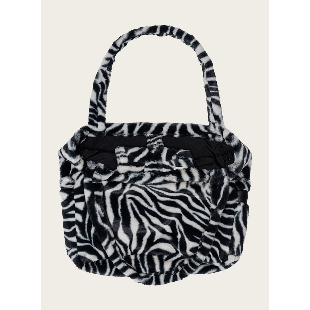 Omay Klassisk Taske Zebra Hvid
