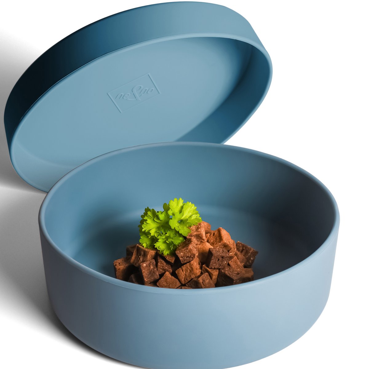 mit Deckel steel blue