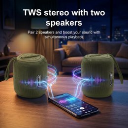 Altavoz Bluetooth portátil XB-009: negro, libertad inalámbrica y diseño práctico para el día a día