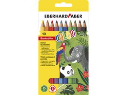 Kleurpotlood EFA Jumbo 10st. driekantig in kartonnen etui