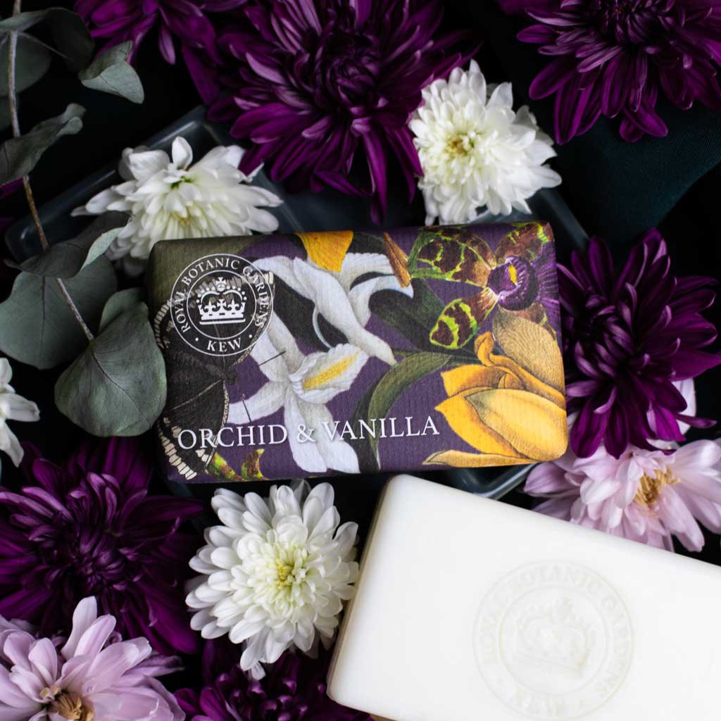 KEW RBG Shea Butter Soap 240g - Orchid & Vanilla