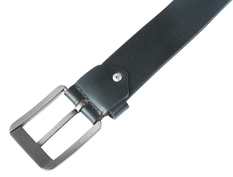 Leonardo Verrelli Echtleder Gürtel kürzbar in schwarz, 130 cm