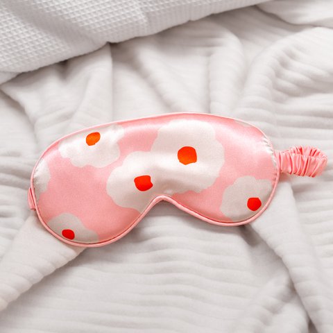 EYE MASK  FLORAL PINK HF