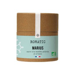 MARIUS - Sukker smagt til med pebermynte og anis - 125 g