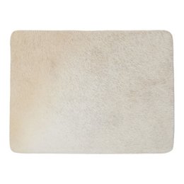 Placemat cowhide rectangle gray 30x40cm