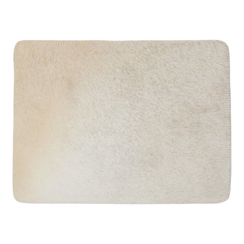 Placemat cowhide rectangle gray 30x40cm