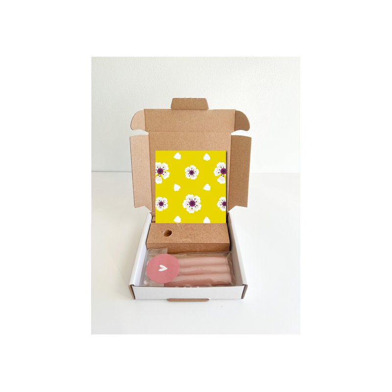 Giftbox maat S - Geel