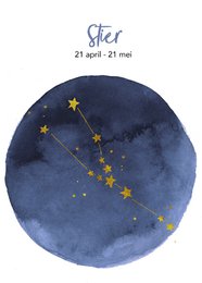 Taurus stjernetegn ædelsten halskæde