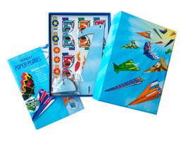 Insieme di arte di aerei di carta