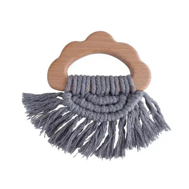 Zacht & Hard | BOHO Hout & Katoen Bijtring | PEBBLE