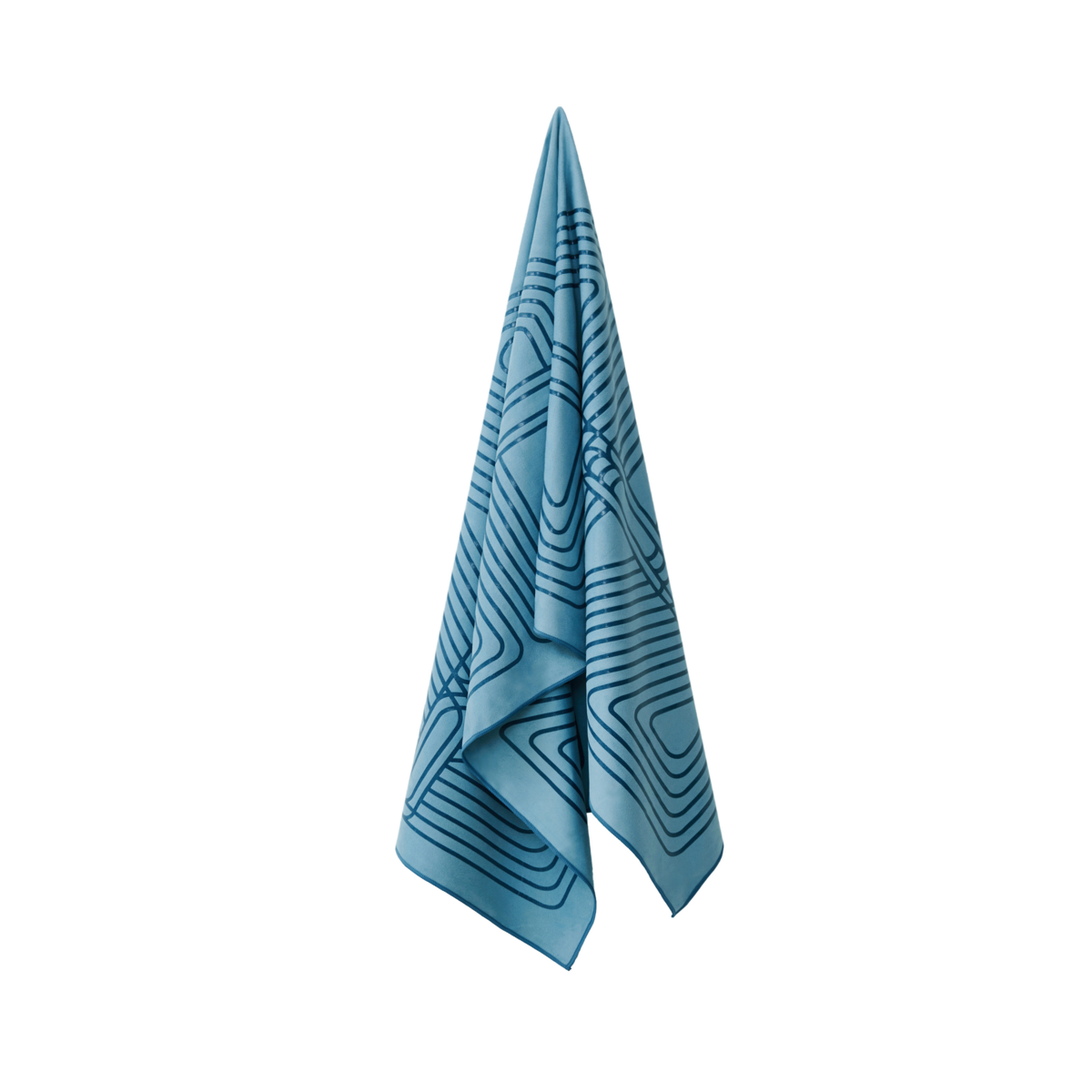 Gecko Warrior Yoga Towel - Ocean Blue