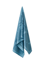 Gecko Warrior Yoga Handtuch - Ozeanblau