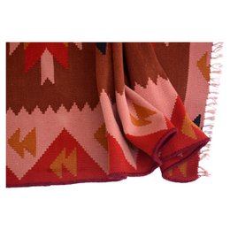 Vintage handgemaakte Robin Red Kelim vloerkleed