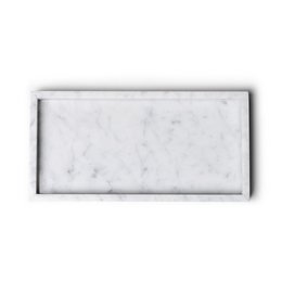 White marble tray 30x15cm