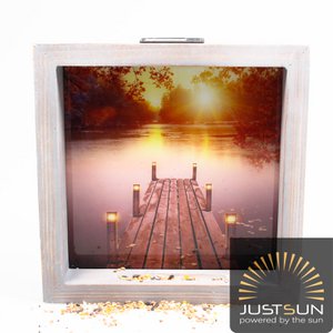 Außenmalerei Solar mit LED 30x7x30 cm