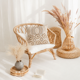 Decorative pillowcase with intricate geometric patterns in neutral tones, suitable for a cozy and stylish home decor.