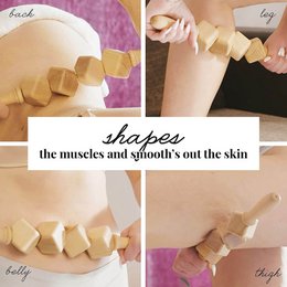 Terninger Træ Cellulite Massage Roller Lymfedrænage Massager Maderotherapy
