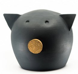 Handgefertigtes Tafel-Sparschwein aus Keramik – The Chalk Collection