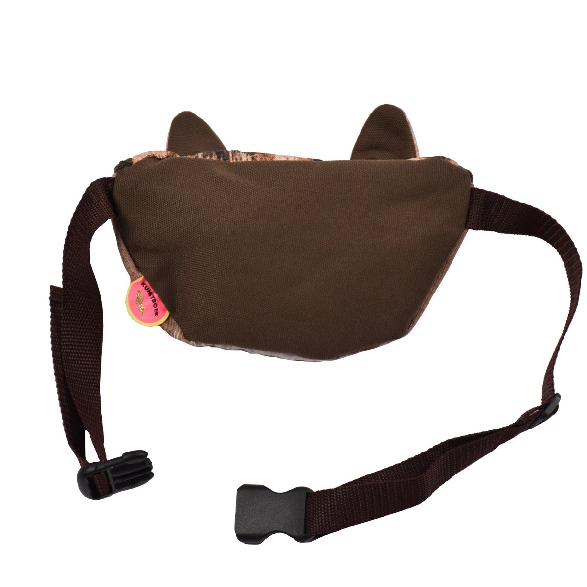 Gatto in borsa con orecchie, carino e eccentrico