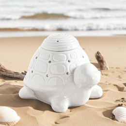 Parfümbrenner Serie Céramy – Franklin – Kerzenhalter aus lackierter Keramik – Diffusion von Duftwachs, ätherischen Ölen – dekorative Geschenkidee