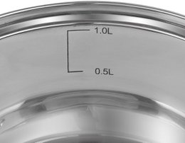 RESTO 92001 Casserole Libra - 1,4 Litre - Ronde Ø16 - Inox - Induction