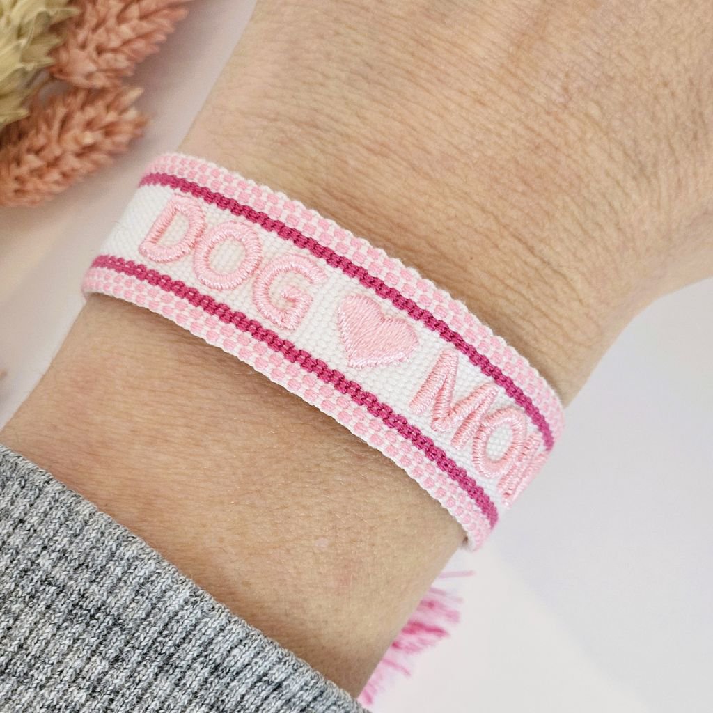 Braccialetto intrecciato Mom Light Pink