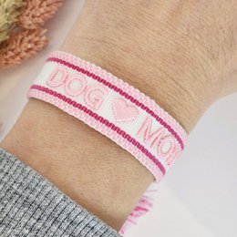 Braccialetto intrecciato Mom Light Pink