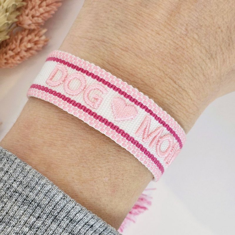 Braccialetto intrecciato Mom Light Pink
