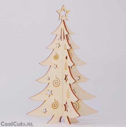 Wooden Christmas tree 33cm