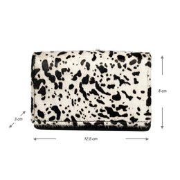 Portafoglio Donna Pelle Nera RFID In 10 Stampe