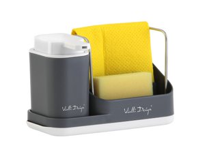 Kitchen organizer with a liquid dispenser grey LIVIO DUO 8319
