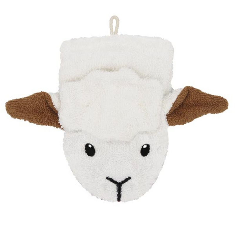 BIO washandje schaap klein