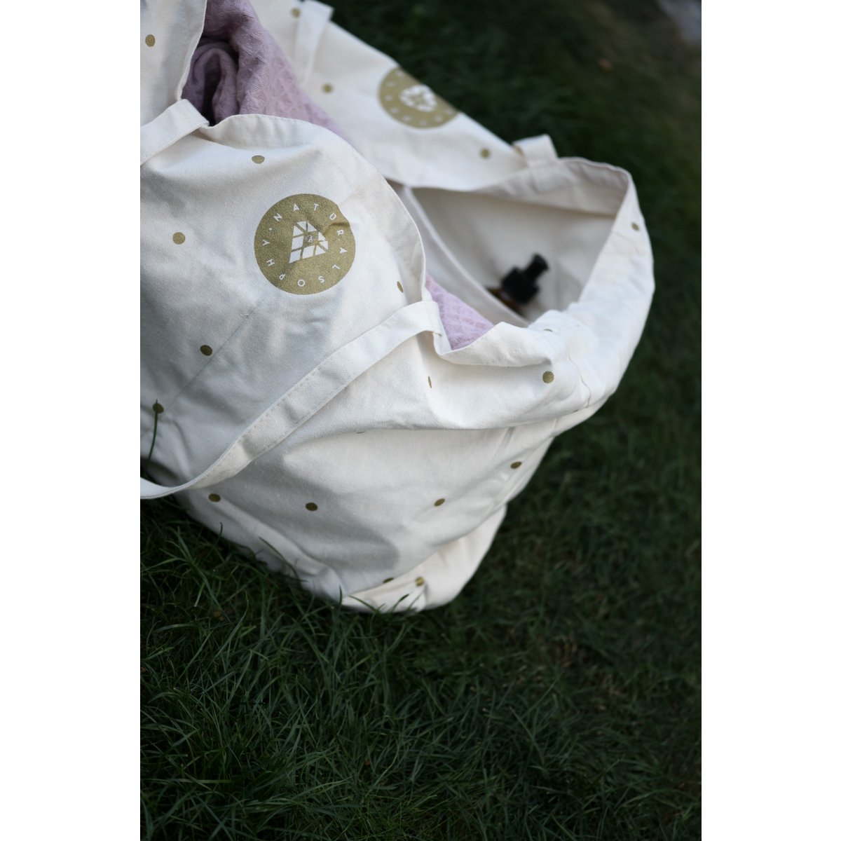 NATURALSOPHY shopping bag with 6x inside pockets
